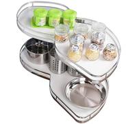 KRXSOBNV, Armario, estante esquinero, estante de almacenamiento de carrusel, estante esquinero extraíble for cocina, organizador extraíble con cierre suave for gabinetes esquineros con base ciega ,Org