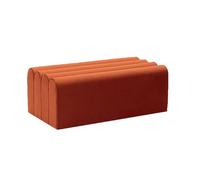 KRXSOBNV Armario Zapatero, Armario Sofá Taburete Otomano Banco con Asiento Acolchado de Ventana Terciopelo for Salón Sala Estar(Orange,100X44X40cm)