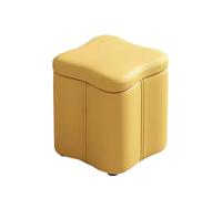 KRXSOBNV Armario Zapatero, Banco de Almacenamiento Reposapiés tapizado Caja con Asiento Acolchado(Yellow)
