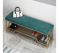 KRXSOBNV Asiento Moderno del Banco del Almacenamiento del Zapato del Banco de la Entrada,(Green,120x35x45cm(47x14x18inch))