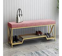 KRXSOBNV Asiento Moderno del Banco del Almacenamiento del Zapato del Banco de la Entrada,(Pink,120x35x45cm(47x14x18inch))