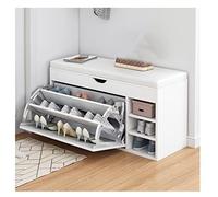 KRXSOBNV, Banco de Almacenamiento de Zapatos con Zapatero Oculto, Zapatero tapizado, Mueble Organizador de Zapatos de Entrada Moderno for niños y Adultos,Armario Zapatero