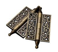 KRXSOBNV, Bisagra de puerta antirrobo de 2 uds, bisagra de apertura plana plegable con tornillos de montaje, muy adecuada for puertas pesadas,Bisagras