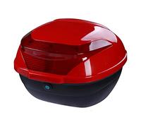 KRXSOBNV. Caja Superior for Maletero de Motocicleta, Caja Trasera Touring for Scooter, Estuche de Almacenamiento for Motocicleta, con Accesorios de Montaje, Espacioso y Duradero .Portaequipajes(Red)