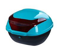 KRXSOBNV. Caja superior for maletero de motocicleta, caja trasera Touring for scooter, estuche de almacenamiento for motocicleta, con accesorios de montaje, espacioso y duradero .Portaequipajes(Sky Bl