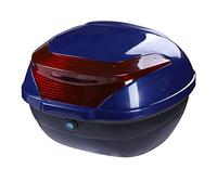 KRXSOBNV. Caja Superior for Maletero de Motocicleta, Caja Trasera Touring for Scooter, Estuche de Almacenamiento for Motocicleta, con Accesorios de Montaje, Espacioso y Duradero .Portaequipajes(Blue)