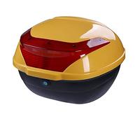 KRXSOBNV. Caja superior for maletero de motocicleta, caja trasera Touring for scooter, estuche de almacenamiento for motocicleta, con accesorios de montaje, espacioso y duradero .Portaequipajes(Yellow
