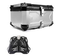 KRXSOBNV. Caja superior for motocicleta 28-100L, caja trasera for motocicleta, carcasa superior de aluminio for motocicleta, ciclomotor, carcasa trasera con cerradura de seguridad .Portaequipajes(D 45