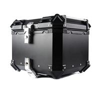 KRXSOBNV. Caja Superior for Motocicleta, 28L, 36L, 45L, 55L, 65L, 80L, 100L, Equipaje for Maletero de Motocicleta, Caja Trasera de Aluminio Resistente for Motocicleta .Portaequipajes(Black,65L)