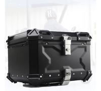 KRXSOBNV. Caja superior for motocicleta, caja for casco de herramientas de almacenamiento trasero de aluminio y absorción de impactos, for motocicleta y scooter con accesorios de montaje .Portaequipaj