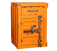 KRXSOBNV, Cajón De Dormitorio Mesita De Noche Gabinete De Almacenamiento De Estilo Industrial Retro Mesa De Centro Creativa Mesa De Esquina Muebles Decorativos,Rojo,Armarios de almacenaje Vintage(Ora