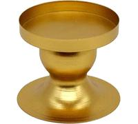 KRXSOBNV, Candelabro Redondo de Hierro, candelabro Decorativo Dorado, Bandeja de Soporte ,Portavelas