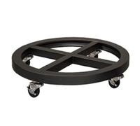 KRXSOBNV, Carrito for Plantas Soporte for Resistente Planta con Ruedas Maceta Redonda en de Hierro Forjado Metal for Macetas for Interiores y Exteriores,Carro para Plantas(Nero,28cm)