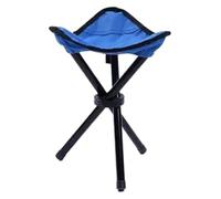 KRXSOBNV Cátedra de Campamento， Taburete Plegable portátil multifunción, Taburete Triangular, Ligero, Ultraligero, for Acampar y Pescar(Blue)