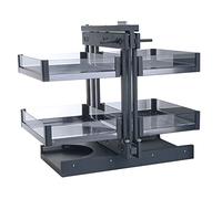 KRXSOBNV, Cesta extraíble for gabinete de Esquina ciega de Cierre Suave, Organizador de gabinete Deslizante de 4 estantes for gabinetes de Esquina con Base ciega de Cocina, Abierto hacia la Izquierda