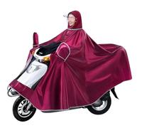 KRXSOBNV, Chubasquero for Ciclismo con Cubierta de Espejo, Capa de Lluvia Simple/Doble con Cadena Deslizante for el Cuello, for Bicicleta eléctrica y Motocicleta ,Impermeable Scooter Movilidad