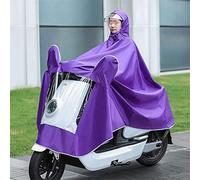 KRXSOBNV, Chubasquero for Ciclismo, Poncho con Capa de Lluvia, Cubierta for Scooter de Movilidad con Capucha for Acampar ,Impermeable Scooter Movilidad(Purple,5XL)