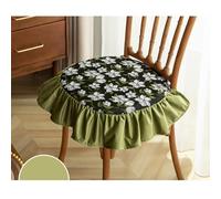 KRXSOBNV Cojines para sillas, Comedor con Correas | Cojines de Asiento extraíbles y Lavables for(Grass Green)