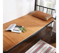 KRXSOBNV, Colchón Almohadilla for Dormir de Enfriamiento de Verano Estera de Bambú Sábana Ropa de Cama de Verano Plegable for Dormitorio Escolar/0,8 * 1,9 M ,Colchonetas para dormir en verano(0.9*1.9M