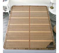 KRXSOBNV, colchón Colchón de Bambú de Verano Colchoneta for Dormir Plegable de Doble Cara Sábana de Bambú de Enfriamiento Almohadilla de Aire Acondicionado Cusion/1.8 * 2M,Colchonetas para Dormir en