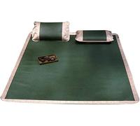 KRXSOBNV, colchón Estera de bambú de Verano Cama/Almohadilla for Dormir/colchón refrescante de Verano en diseño Retro Sábanas Frescas Plegables y Sábanas de Funda de Almohada for el Dormitorio de la E