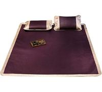 KRXSOBNV, colchón Estera de bambú de Verano Cama/Almohadilla for Dormir/colchón refrescante de Verano en diseño Retro Sábanas Frescas Plegables y Sábanas de Funda de Almohada for el Dormitorio de la E