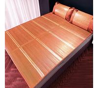 KRXSOBNV, Colchón Estera for Dormir de Verano Estera de bambú Plegable Estera for Dormir de Verano Almohadilla Fresca Cubrecolchón de enfriamiento Uso de Doble Cara for el Dormitorio de la Escuela en