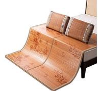 KRXSOBNV, Colchón Esteras de Verano Cubrecolchón de bambú Estera for Dormir de Verano Pieza Fresca Pero no Plegable Plegable de Doble Cara for el Dormitorio de la Escuela en casa,Colchonetas para do