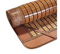 KRXSOBNV, Colchoneta de bambú for Dormir de Verano, colchoneta Plegable, colchones Frescos, Transpirable, carbonizado, Mahjong, colchoneta for Dormir de Verano for Doble Individual,Colchonetas para d