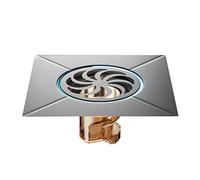 KRXSOBNV Desagües de Suelo, Desagües de Piso Acero Inoxidable con Sello Trampa Filtro, tapón colector Pelo for baño, Inodoro, 98mm/3,8 Pulgadas