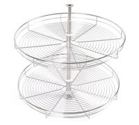KRXSOBNV, Estante giratorio for platos de 2 niveles, estante esquinero for especias, estante giratorio for gabinete, despensa, armario de cocina, gabinete 900 ,Organizador de esquina para cocina(700 C