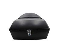 KRXSOBNV. Estuche de Almacenamiento Duradero for Casco, Respaldo for Touring Cruiser, baúl de Equipaje for Motocicleta .Portaequipajes(Matte Black,Without Shelf)