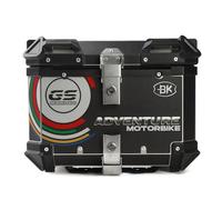 KRXSOBNV. Estuche superior for motocicleta, caja trasera gruesa, caja de almacenamiento trasera for motocicleta de liberación rápida for guardar casco, equipaje grande .Portaequipajes(Black,65L: L 56c
