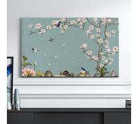 KRXSOBNV Funda para televisor, 32-65 Pulgadas for televisores de Pantalla Plana Decoración artística for Sala Estar Interior(Flower3,37-39inch)