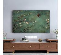 KRXSOBNV Funda para televisor, Impresión artística 32-80 Pulgadas Universal con Bordes elásticos Cubierta Decorativa de exhibición for Dormitorio y Sala Estar(Flower5,37-39inch)
