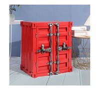KRXSOBNV, Gabinete de Almacenamiento de Metal Retro, taquillas Creativas for Dormitorio/Sala de Juegos for niños, taquillas for empleados del sótano del Garaje,Armarios de almacenaje Vintage(Red)