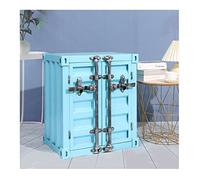 KRXSOBNV, Gabinete de Almacenamiento de Metal Retro, taquillas Creativas for Dormitorio/Sala de Juegos for niños, taquillas for empleados del sótano del Garaje,Armarios de almacenaje Vintage(Blue)