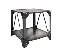 KRXSOBNV, Gabinete Lateral de Estilo Industrial, Arte del Hierro Creativo, sofá, Mesa Auxiliar, Sala de Estar, Mesa de Esquina, Mesa de Centro Cuadrada, Muebles Decorativos, Negro,Armarios de almacen