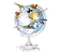 KRXSOBNV Globo terráqueo, Globo Giratorio automático de 360° Ar 8,5 Pulgadas con Marca Texto Claro Globo Educativo Mapa Mundial(B)