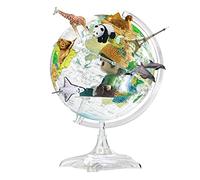 KRXSOBNV Globo terráqueo, Globo Giratorio automático de 360° Ar 8,5 Pulgadas con Marca Texto Claro Globo Educativo Mapa Mundial(C)