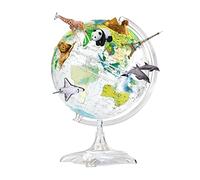 KRXSOBNV Globo terráqueo, Globo Giratorio automático de 360° Ar 8,5 Pulgadas con Marca Texto Claro Globo Educativo Mapa Mundial(E)