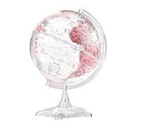 KRXSOBNV Globo terráqueo, Globo Giratorio automático de 360° Ar 8,5 Pulgadas con Marca Texto Claro Globo Educativo Mapa Mundial(H)