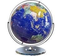 KRXSOBNV Globo terráqueo, Globo Giratorio de 720° con Soporte y Base Antideslizante Decorativo Escritorio 6,5 Pulgadas diámetro Marcado Texto Claro(A)