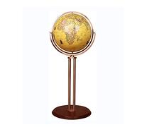 KRXSOBNV Globo terráqueo, Piso Que coloca con el Globo Base de Madera Redondo Geo for la decoración casera Marca Texto Clara 16,5 Pulgadas(A)