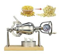 KRXSOBNV, Inicio Pequeño amplificador de grano de acero inoxidable 304, Mini palomitas de maíz nostálgicas Vintage, diversión for fiestas de reunión familiar de palomitas de maíz,Máquina de palomitas