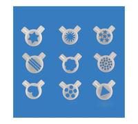 KRXSOBNV, Kit de boquillas de salida diferente, 9 Uds., 29mm, tapa de modelado con forma de estilo, accesorios for máquina de helados,Moldes para helados