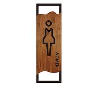 KRXSOBNV, Letreros for baños de hombres y mujeres, íconos acrílicos en relieve 3D, decoración for puertas baño, for oficinas, negocios restaurantes ，Señalización para aseos(A)