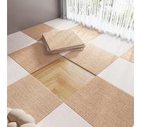 KRXSOBNV, Losetas de Alfombra 4 Uds. Sin Pegamento Antideslizante Sala Estar Dormitorio insonorizada Suelo Azulejos autoadhesivos absorbentes Agua Acolchados,Moqueta autoadhesiva