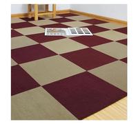 KRXSOBNV, Losetas de Alfombra, Antideslizante for pelar y Pegar, baldosa for Piso, Papel Tapiz con Efecto hormigón DIY 12x12 Pulgadas, Estera insonorizada,Moqueta autoadhesiva(E,10PCS)