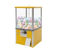 KRXSOBNV, Máquina de chicles de caramelo for juguetes en cápsula de 4,5 a 5,5 cm de diámetro, perfecta for el hogar, tiendas de juegos y tiendas minoristas,Red,Máquina expendedora de cápsulas(Yellow)
